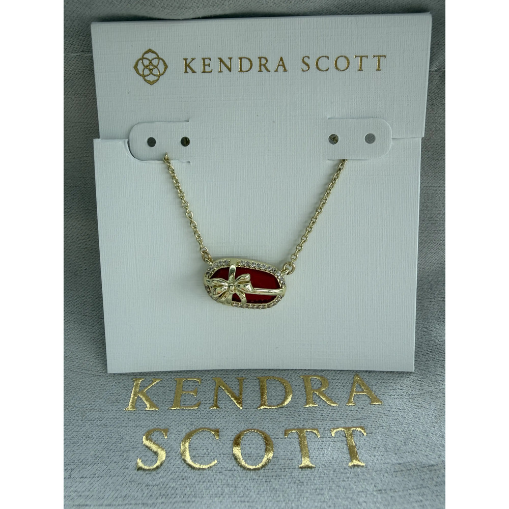 Kendra Scott Red Pendant Necklace